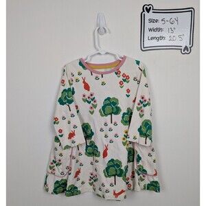 Mini Boden Size 5-6Y Bunny Print Dress